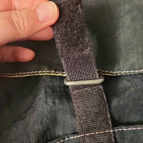 Kipling Dark Green Nylon Mini Drawstring Backpack w/ Gorilla Keychain - Picture 11 of 12